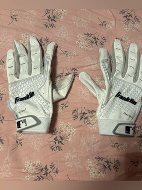 Franklin Sports 2nd Skinz MLB Baseball Batting Gloves Adult Size M Used